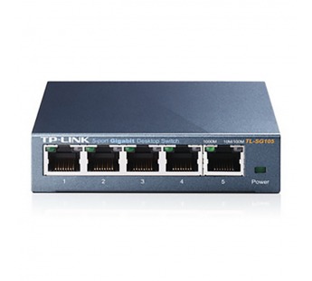 Коммутатор TP-LINK TL-SG105, 5 портов, 802.3/802.3u/ 802.3ab/ 802.3x, до 1000 Мбит/с (1/36)#2126804