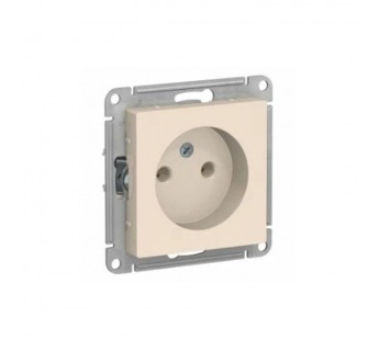 Механизм розетки 1-м С/У ATLASDESIGN 16А IP20 без заземл. беж. Systeme Electric ATN000241 (1/20/160)#2135590