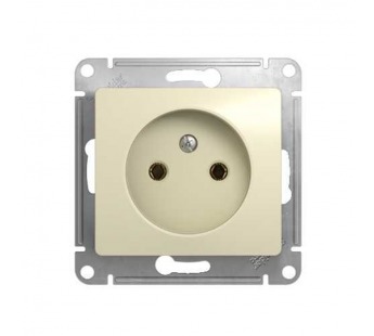 Механизм розетки 1-м С/У GLOSSA 16А IP20 без заземл. беж. Systeme Electric GSL000241 (1/20/160)#2135586