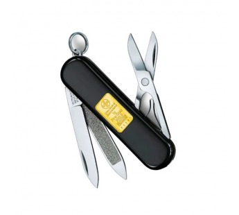 Нож перочинный Victorinox Classic Union Bank of Switzerland, 58 мм., 7 функций, чёрный (подар. коробка)#2135573