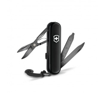 Нож перочинный Victorinox Signature Lite Onyx Black, 58 мм., 8 функций, чёрный (подар. коробка)#2135579