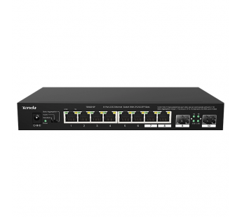 Коммутатор TENDA TEM2010F неуправляемый 2.5 гигабит, 8 порт+ порт 2/SFP, черный (1/10)#2125703