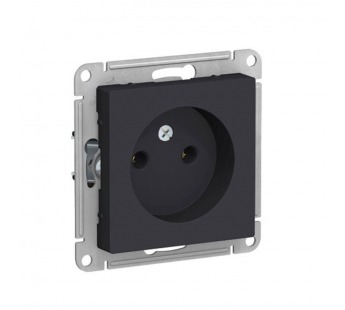 Механизм розетки 1-м С/У ATLASDESIGN 16А IP20 без заземл. карбон Systeme Electric ATN001041 (1/5/20)#2136940