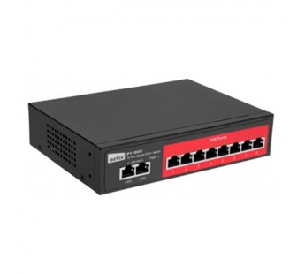 Коммутатор NETIS P110GC 10G 8PoE+ 100W неуправляемый, функция PoE Watchdog (PoE авто перезагрузка) (1/20)#2127445
