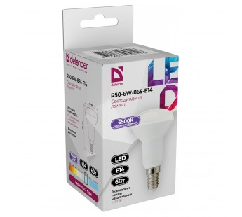 Лампа светодиодная DEFENDER R39 4Вт E14 6500К рефлектор холодный дневной (10/100)#2112966