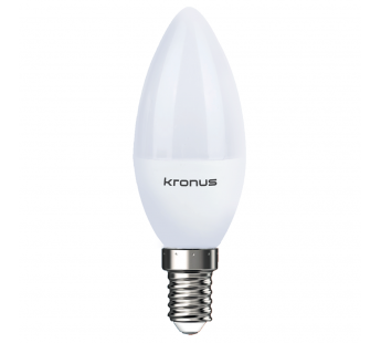 Лампа светодиодная KRONUS C37 свеча 7 Вт 220V 4000K E14 нейтральный свет (10/100)#2114574