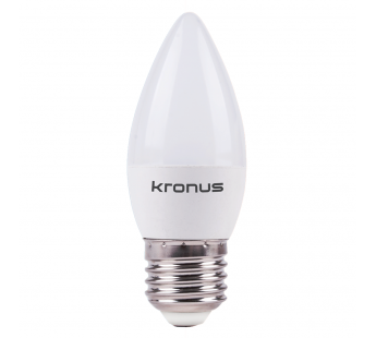 Лампа светодиодная KRONUS C37 свеча 9,5 Вт 220V 3000K E14 тёплый свет (10/100)#2113436