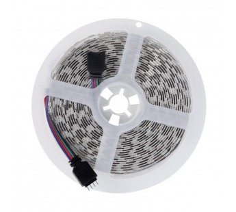 Лента светодиодная SMARTBUY 12V SMD 5050/84 IP20 21,6W/m RGB 1500 лм/м двухслойная катушка 5 метров (SBL-IP20 21-6-RGB) (1/100)#2119391