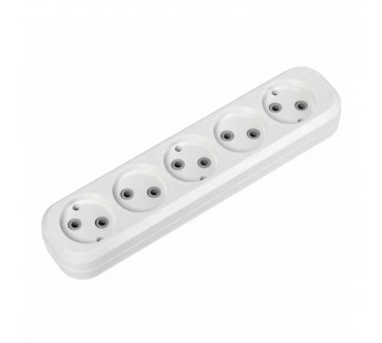 Колодка розеточная SMARTBUY 5 гнезд 10А/2,2кВт без заземления (1/100)#2123116