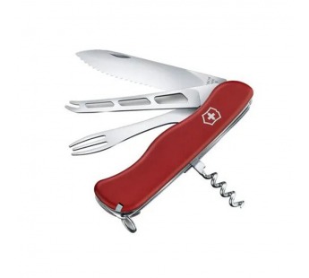 Нож перочинный Victorinox Cheese Master, 111 мм., 8 функций, красный (карт.коробка)#2135580