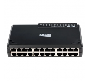 Коммутатор NETIS ST3124P 24-портовый, 100 Мбит/с, неуправляемый, черный (1/10)#2126955