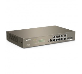 Коммутатор TENDA TEG5312F уровня 3, управляемый гигабитный, 10*10/100/1000 Base-T Ethernet ports, 2*1000 Base-X, SFP ports (1/5)#2127362