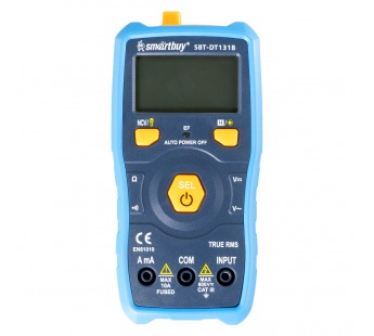 Мультиметр SMARTBUY DT131B, автоматический, многофункц., в комплекте щупы, эл. питания (1)#2123165