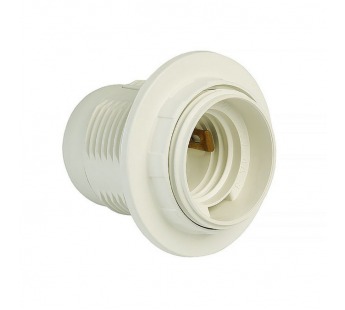 Патрон SMARTBUY термо-пластиковый с кольцом, Е27, белый (SBE-LHP-sr-E27) (1/20/200)#2116354