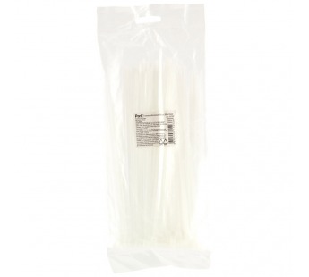 Стяжки кабельные, 100шт, 200х3,6мм, белый (1/25/200)#2110233