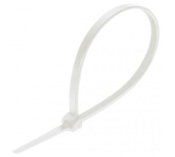 Хомут SMARTBUY нейлоновый 2,5х120, белый (100шт./уп.) (цена за упаковку-100 шт!!!) (1/500)#2110239
