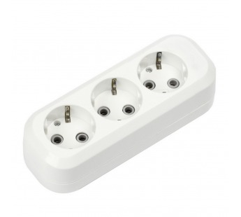 Колодка розеточная SMARTBUY 3 гнезда 16А/3,5кВт c заземлением (SBE-16-3-00-Z) (1/100)#2123112