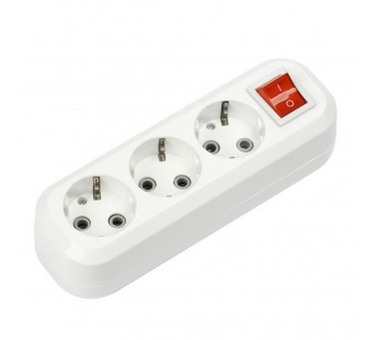 Колодка розеточная SMARTBUY 4 гнезда 16А/3,5кВт c выключателем и заземлением (SBE-16-4-00-ZS) (1/100)#2123124