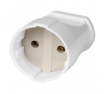 Штепсельное гнездо SMARTBUY без заземления белое 10А 250В (SBE-10-S02-w) (1/40)#2123086
