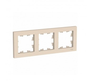 Рамка 3-м ATLASDESIGN универс. беж. Systeme Electric ATN000203 (1/15/90)#2111185