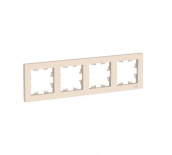 Рамка 4-м ATLASDESIGN универс. беж. Systeme Electric ATN000204 (1/15/90)#2111183