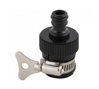 Соединитель с хомутом 1/2-3/4" HL024 (1/50/100)#2111212