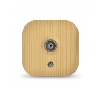 Розетка телевизионная одноместная серия "IONICH", о/у, тупиковая, 75Ом, ч/д 4-2400Мгц, "сосна" (еврослот) (1/10/200)#2137971