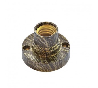 Патрон ECOLA накладной прямой E14 Черненая бронза (20/1000)#2116343