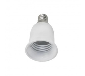 Переходник ECOLA с цоколя E14 на E27 Белый (12/600)#2116351
