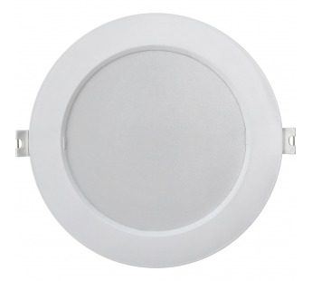 Светильник светодиодный SMARTBUY встраеваемый DL круглый пластик 18Вт/6500K/IP40 (SBL-DLp-18-65) (1/60)#2118639