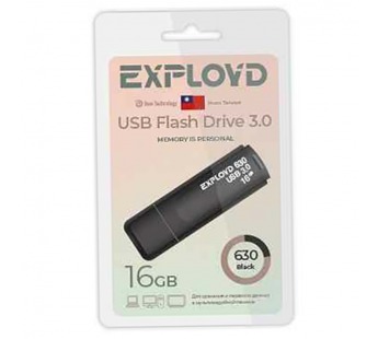 USB 3.0  16GB  Exployd  630  чёрный#2110590