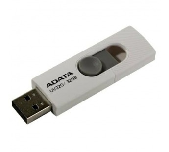 USB  32GB  A-Data  UV220  белый/серый#2110336
