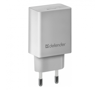 Блок питания сетевой 1 USB DEFENDER UPA-21, 5V/2.1А, белый (1/50)#2119780