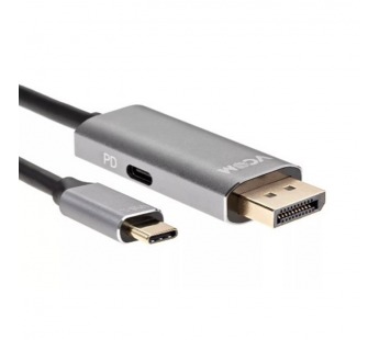 Кабель-переходник USB3.1 Type-C(M)--> DP v1.4 (m) 8K@60Hz, PD 100W,1.8m , Alum Shell,VCOM <CU480MCPD-1.8M> (1/50)#2110671