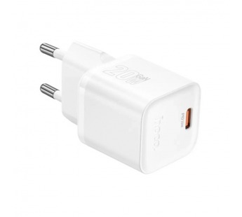 Адаптер сетевой HOCO N64, PD20Вт (белый) #2119845