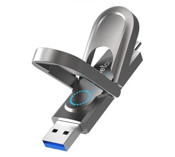 USB 3.2  1TB  Netac  US9 Solid State  (USB 3.0/3.2 + Type C)  металл#2111650