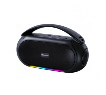 Портативная акустика DEFENDER Beatbox 12 12Вт, BT/FM/USB/TF/MIC/RGB, черный#2128602