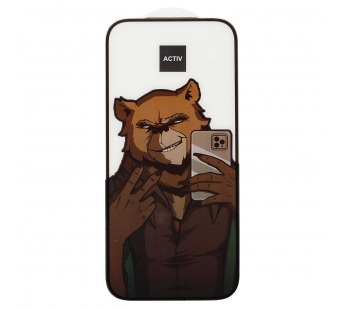 Защитное стекло Full Screen Activ Clean Line 3D для "Apple iPhone 17 Pro" (black) (240607)#2116627