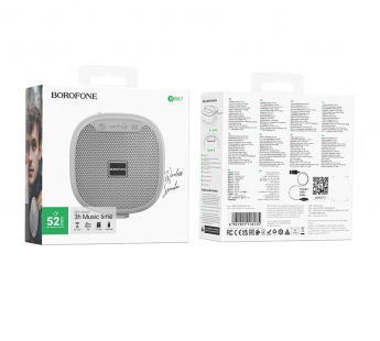 Колонка - Bluetooth BOROFONE BR47 (серый)#2110381