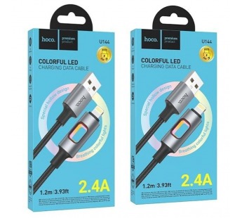 Кабель USB - Apple Lightning HOCO U144 (черный) 1м#2118361