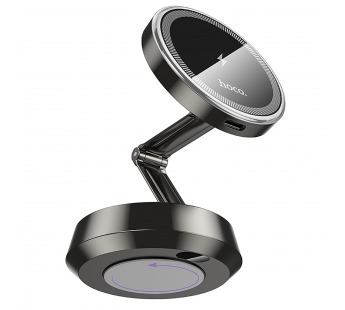 Держатель автомобильный Hoco SafeMag+беспроводная зарядка HW33 Metal на приборную панель (me(239645)#2122203