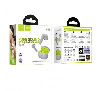 Беспроводные Bluetooth-наушники Hoco TWS EQ28 (light gray) (240981)#2115422