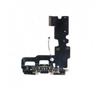 Шлейф для iPhone 7 + разъем зарядки (черный)#2138489