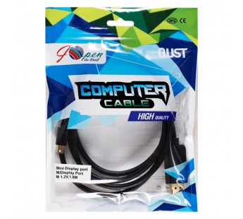 Кабель соединительный mini DP--> DP v1.2 4K*60 Hz, 1,8м, Aopen/Qust <ACG682-1.8M>(1/60)#2111579