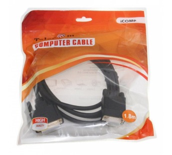 Кабель-переходник DVI (24+5)--> VGA_M/M 1,8м TELECOM ( TA680F-1.8M) (1/50)#2111577