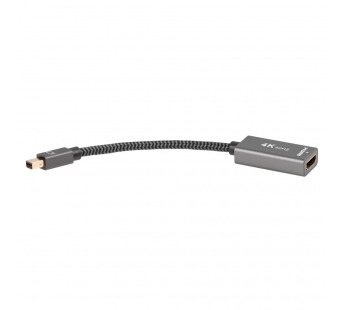 Переходник miniDP(M)--> HDMI-F 0.15м , оплетка, 4K@60Hz, TELECOM (TA565) (1/200)#2111533