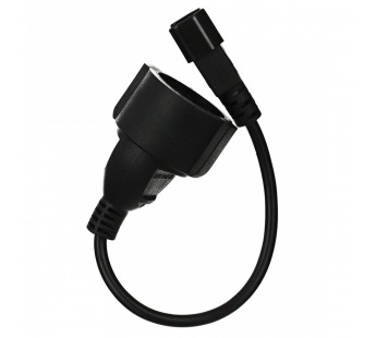 Кабель-переходник UPS--> розетка (IE-320 C14 to Socket Type-F) 3Gx0,75mm2 <VDE> VCOM <CE002> 0,15m (1/45)#2111576