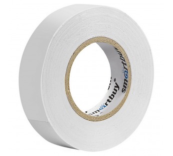 Изолента SMARTBUY 0,18х19мм, 20 метров, белая (SBE-IT-19-20-w) (10/200)#2110829