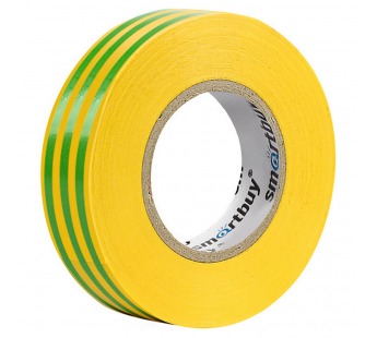 Изолента SMARTBUY 0,18х19мм, 20 метров, желто-зеленая (SBE-IT-19-20-yg) (10/200)#2110823