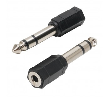 Переходник 6.35мм M (штекер)--> 3.5мм F (гнездо) VCOM <CA546> (1/500)#2111499